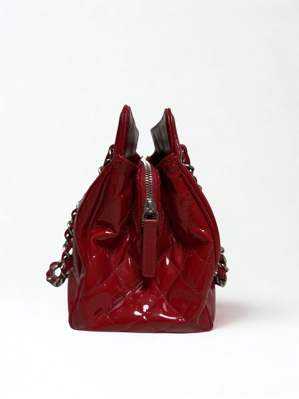 CHANEL Patent Leather Cambon Ligne Tote  Circa 2004–2006